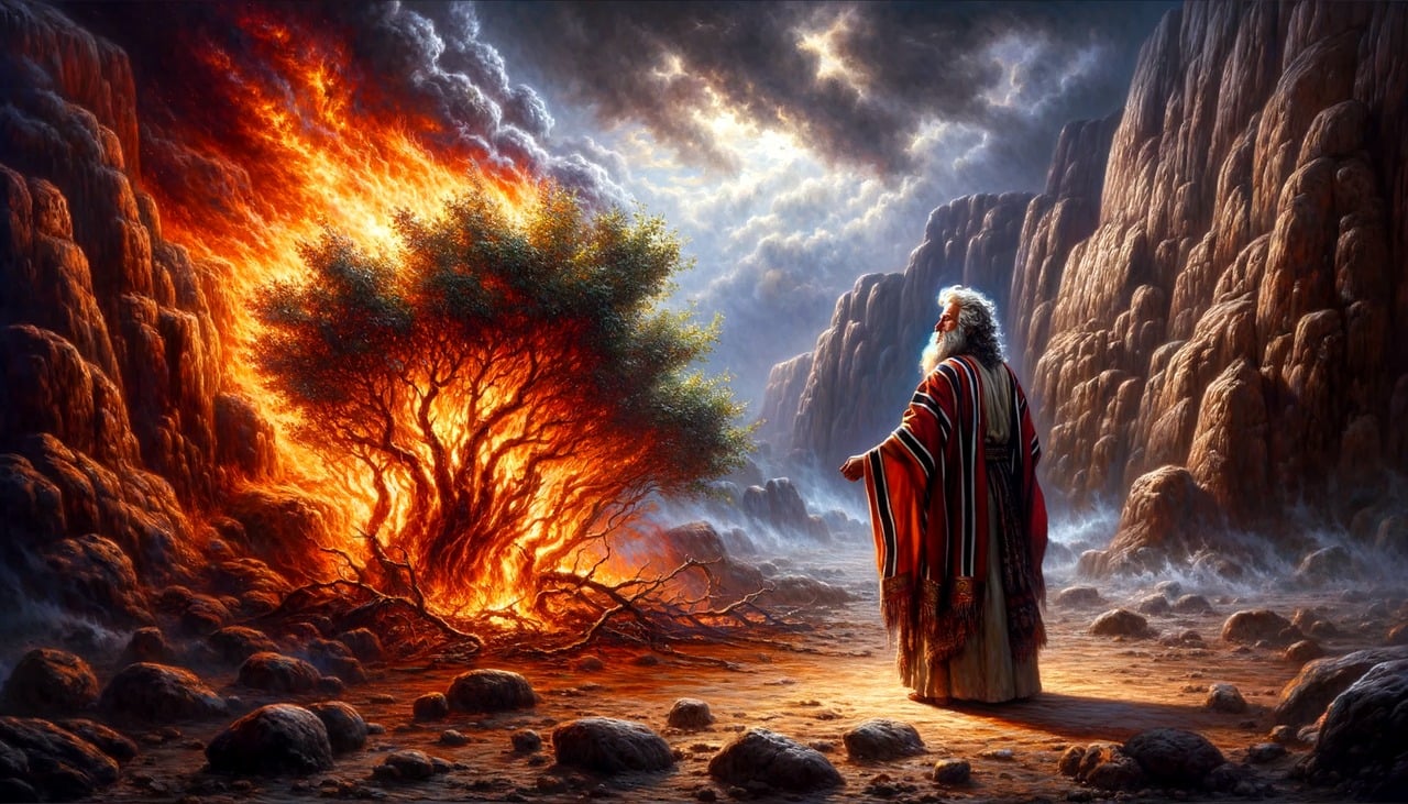 Jesus referred to Himself as I AM, a reference to the burning bush Moses encountered
